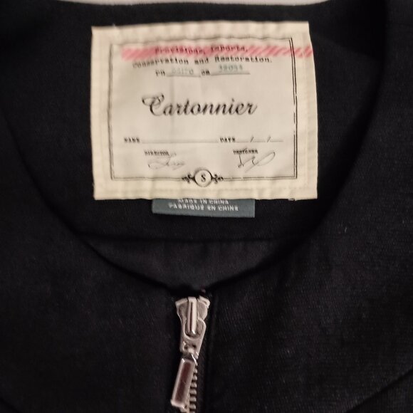 Cartonnier Anthropologie Black Oversized Cropped Jacket Size Small/Medium - Picture 7 of 14